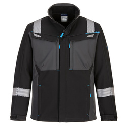 FR704 - Trudnopalna kurtka multiochronna softshell WX3 Modaflame - Czarny